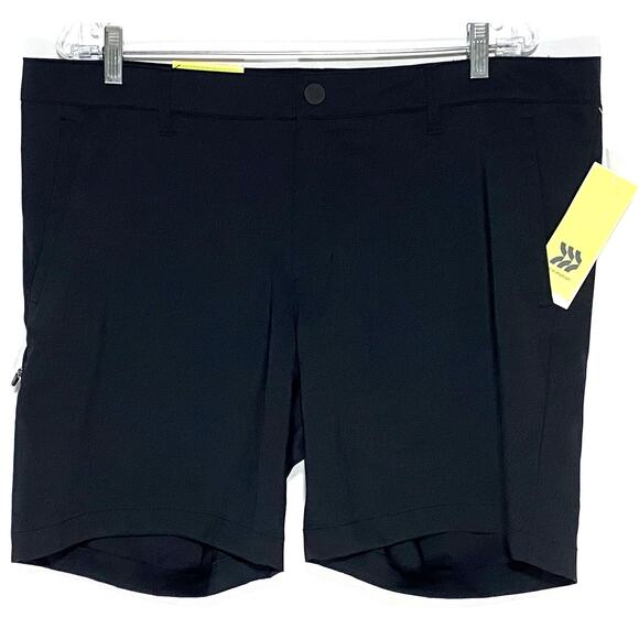 All In Motion Black Onyx 9" Cargo Golf Shorts Men 40 Utility Summer Gorpcore NWT - Picture 1 of 11